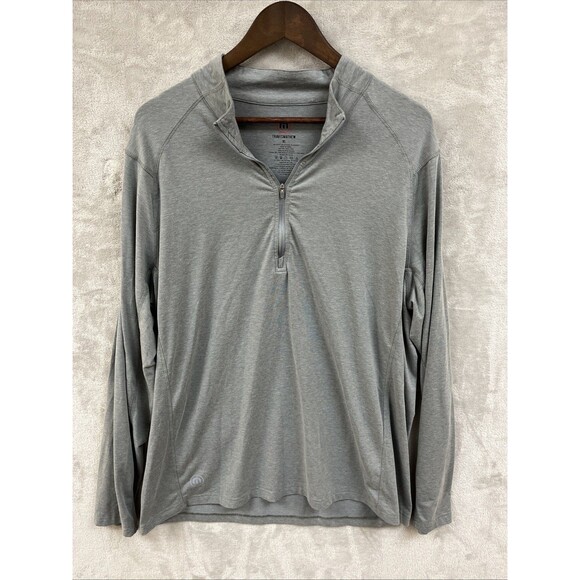 Travis Matthew Shirt Men’s XL Gray 1/4 Zip Pullover Long Sleeve Golf Performance - Picture 1 of 8